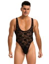 セクシーランジェリー 男性用 ボディスーツ 大きいサイズM-2XL下着