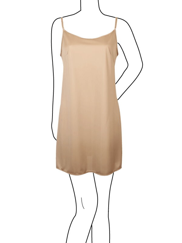 送料無料 スリップ | 80cm丈 短め ショート丈 レディス レディース 無地 70001 ネ...