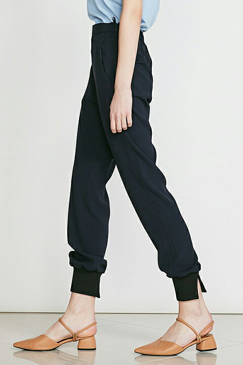 【10%OFFセール】ダブスタ ダブルスタンダードクロージング｜DOUBLE STANDARD CLOTHING Sov. / ジョーゼットパンツ{-BCA}パンツ ネイビー レディース link-bar-10064898 link bar サンプル画像2