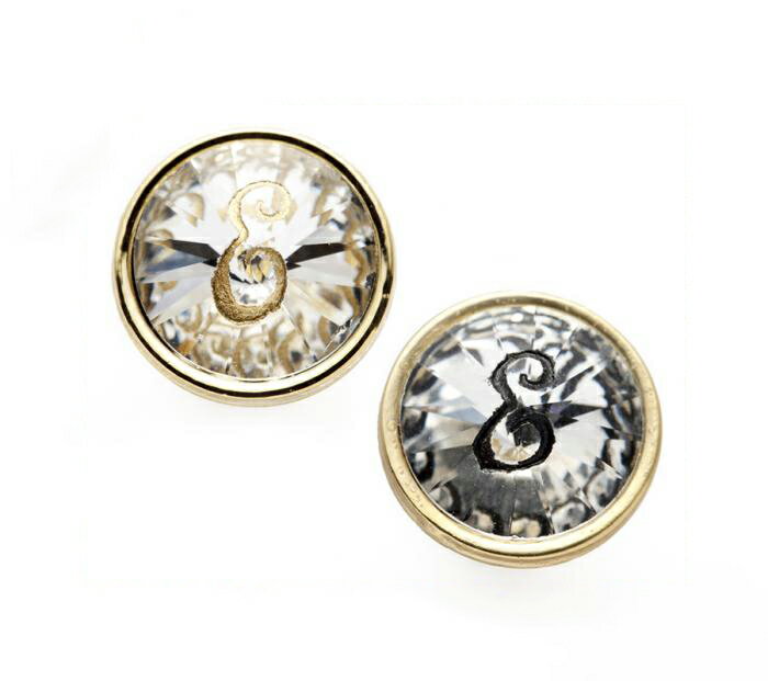 joujou ジュジュ SABLE　INITIAL PIERCE　-E-{132130{GOLD} / 132143{BLACK}-ACA}