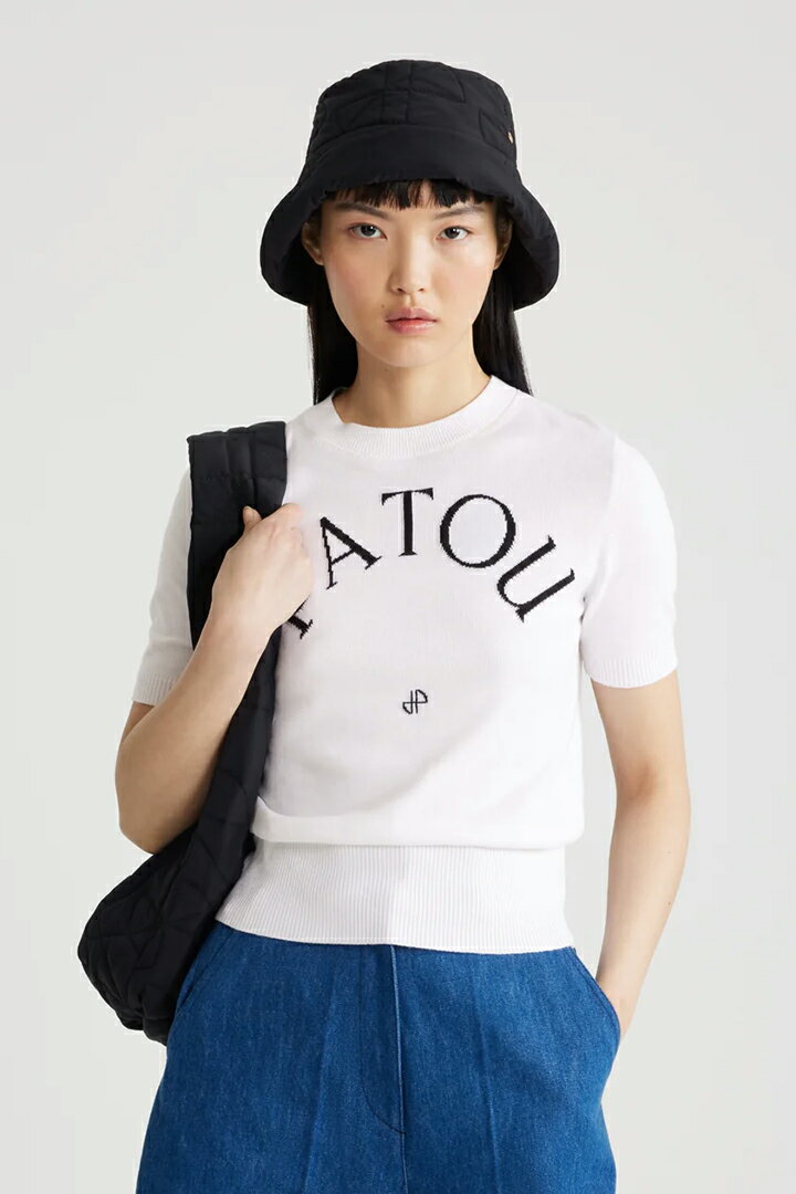 【20%OFF】PATOU パトゥ エコフレンドリーコットンブレンド パトゥ ジャカードニット トップ{-BDA}のサムネイル