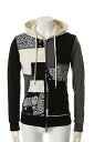 1piu1uguale3 ウノピゥウノウグァーレトレ PLAIN BANDANA URAKE PATCH-WORK ZIP PARKA{MRB051-COT15...