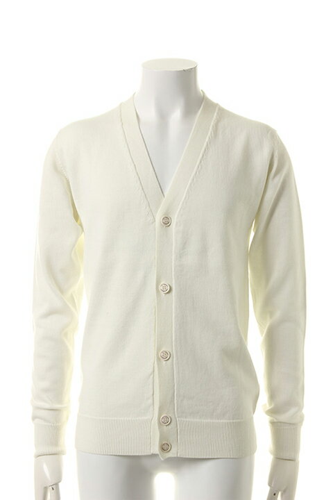 1piu1uguale3 EmsDEmEO@[g GIZA COTTON /SHEEP NUBUCK SUMMER V-CARDIGAN{MRK009-COT072-11-ADS}