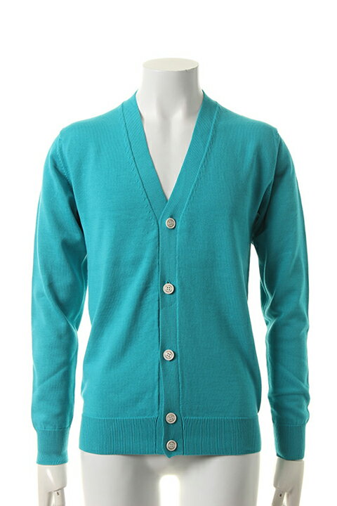 1piu1uguale3 EmsDEmEO@[g GIZA COTTON /SHEEP NUBUCK SUMMER V-CARDIGAN{MRK009-COT072-53-ADS}