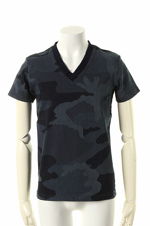 Rakuten - 【40%OFFセール】1piu1uguale3 ウノピゥウノウグァーレトレ INDIGO BIG CAMO LASER V{MRT123-CTU112-A54-AGS}