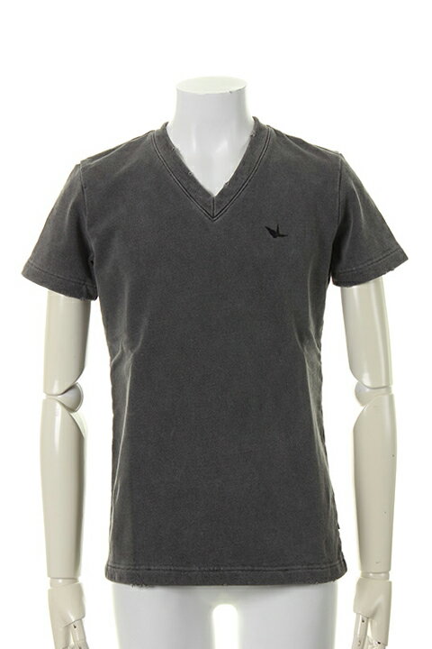 Rakuten - 【40%OFFセール】1piu1uguale3 ウノピゥウノウグァーレトレ AMERICAN DRY SWEAT STONE DAMAGE V-NECK{MRT150-COT226-99-AHS}