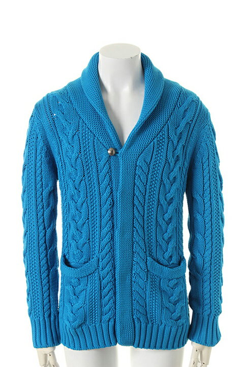 【23%OFF】9200 by attack the mind 7 キュウセンニヒャク by アタックザマインドセブン Cable shawl cardigan{-AFS}