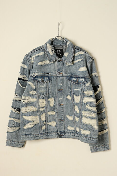 a good bad influence アグッドバッドインフルエンス REPAIRED DENIM JACKET{-BBA}