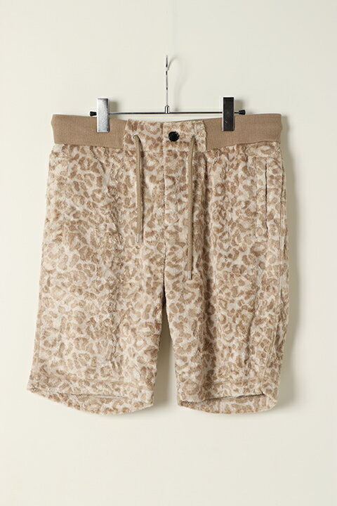 AKM エイケイエム mocomoco mountain leopard shorts{-AES}