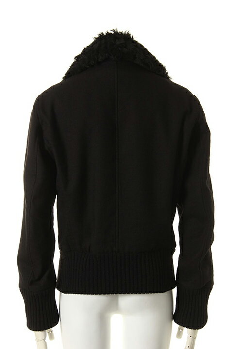 ANN DEMEULEMEESTER アンドゥムルメステール BOMBER JACKET CONRAD BLACK+LAURENZ BLACK{21-41-462014-013-AFA}