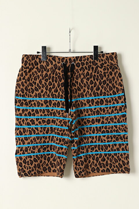 ARMED  LEOPARD BORDER SHORT PANTS{-AES}