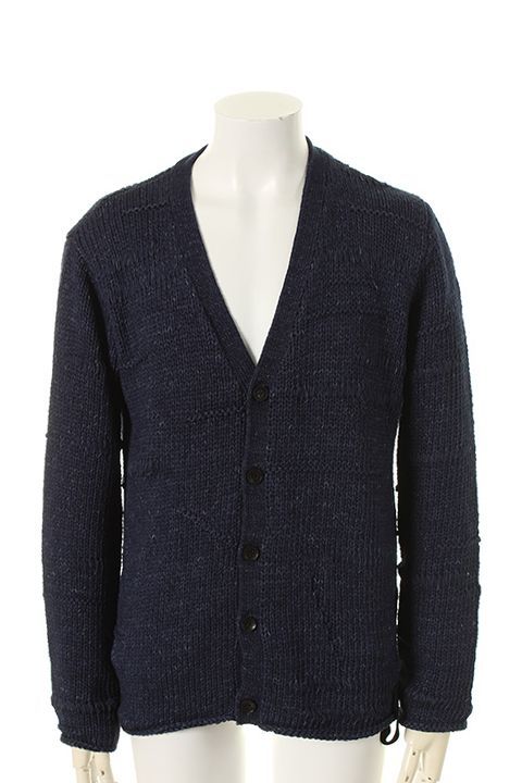 Rakuten - 【50%OFFセール】ISAMU KATAYAMA BACKLASH イサムカタヤマバックラッシュ コットンドライブ編みニットカーディガン{-AGS}