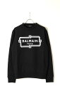 BALMAIN o} BH2 C&S SWEAT FRAME-LOGO{11JQ040G066-EAB-BAS}