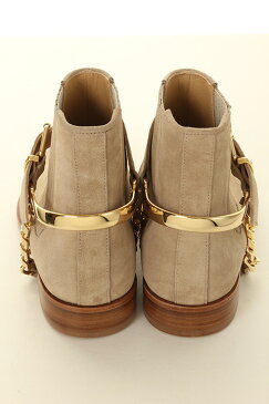 BALMAIN バルマン BHR SHOES BOOTS SUEDE CHAIN{-AGS}