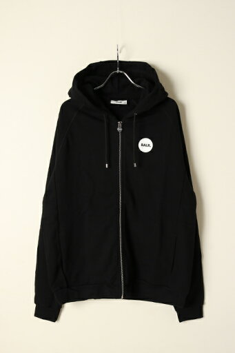 【50%OFFセール】BALR. ボーラー Rani Round Rubber Badge Zip Hoodie{B1261.1079-BCS}