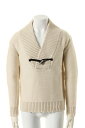 BARK バーク VIRGIN WOOL SHAWL COLLAR JUMPER{474-13730001-110-AEA}