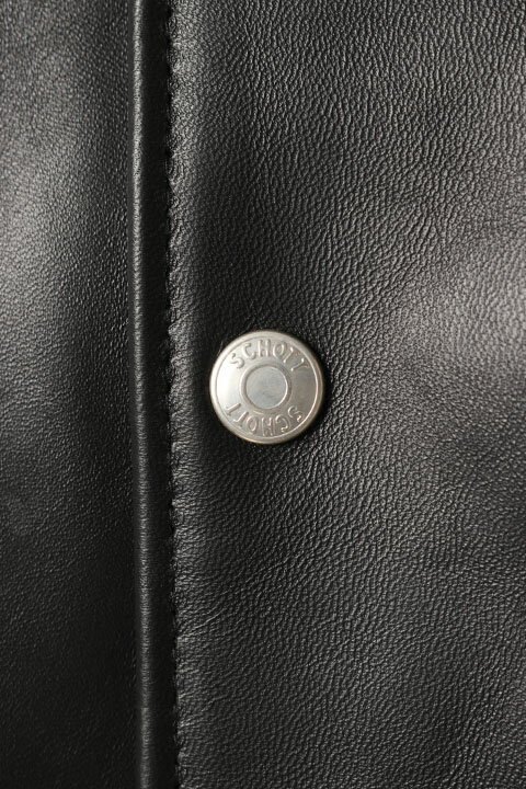 【30%OFFセール】el conductorH コンダクター x Schott N.Y.C SHEEPSKIN LEATHER COACH JKT{-BCS}