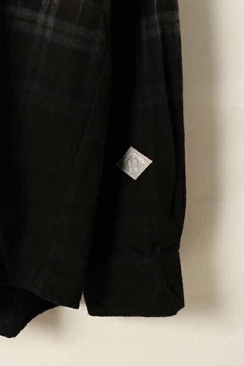 【30%OFFセール】el conductorH コンダクター HALF DYED CHECK FLANNEL COWBOY SHIRT{-BDS}