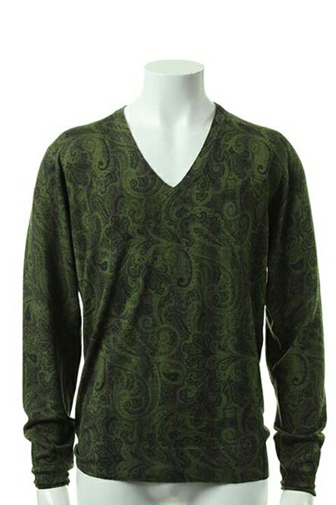 ETRO エトロ V-NECK STAMPATO SFI{12134-9704-0500-ACS}