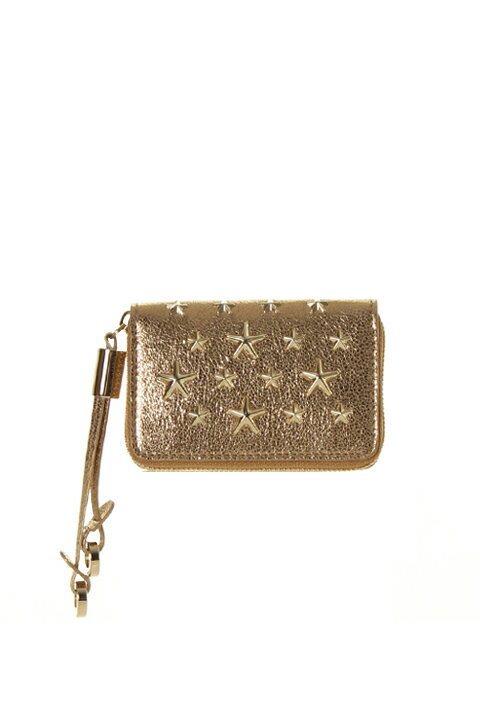 JIMMY CHOO W~[`E GLITTER LEATHER WITH STARS{-AGS}