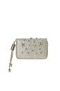JIMMY CHOO ジミーチュウ WASHED METALLIC DEERSKIN WITH CRYSTAL STARS{-AGS}