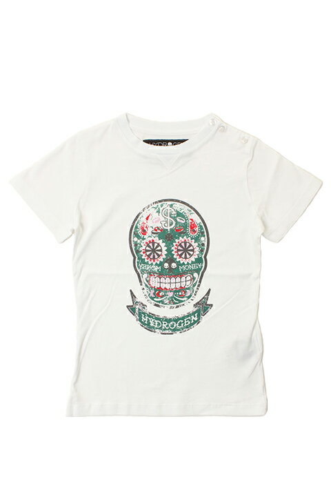 楽天link bar★KIDS/BABY★ HYDROGEN KIDS ハイドロゲン キッズ LTD BIG SKULL T-SHIRT{212-22341001-101-AFS}