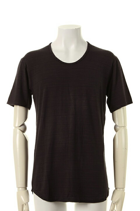 OURET オーレット BAMBOO RAYON JERSEY STITCH ROUND HEM U NECK SHORT SLEEVE{-AFA}