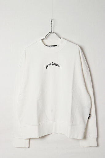 Palm Angels パームエンジェルス Curved Logo crewneck Sweatshirt{PMBA080S25FLE0010310-BES} Palm Angels パームエンジェルス Curved Logo crewneck Sweatshirt{PMBA080S25FLE0010310-BES}
