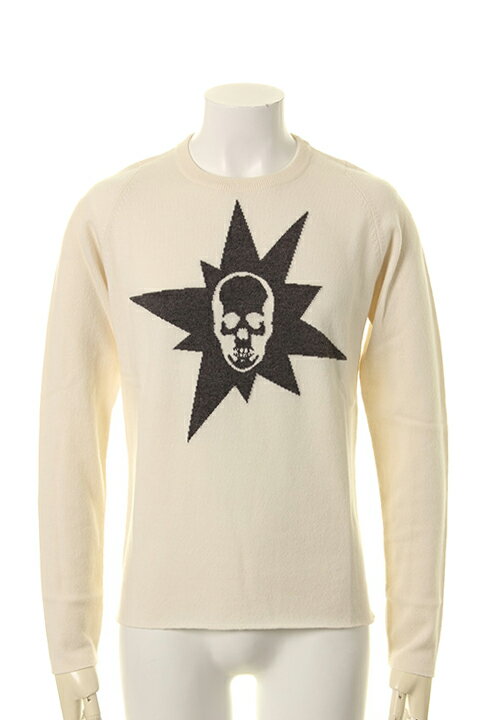 lucien pellat-finet 륷 ڥե INTARSIA EXPLOSION SKULLFROUND NECK{-AGA}