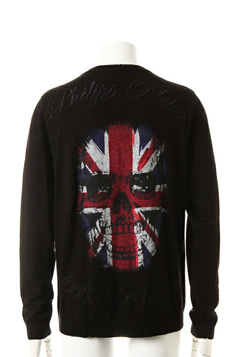 PHILIPP PLEIN tBbvvC cardigan brit skull{09FWSWE071-BLK-}