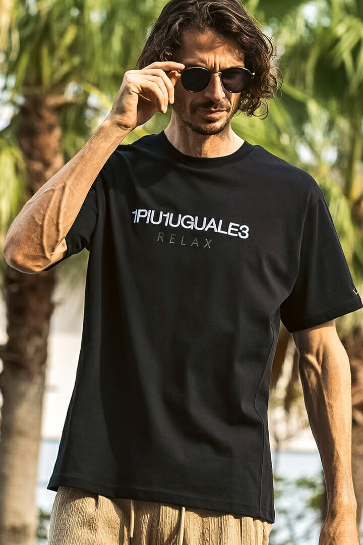 Rakuten - 【10%OFFセール】1piu1uguale3 RELAX ウノピゥウノウグァーレトレ リラックス リバースロゴ半袖Tシャツ{-BFS}