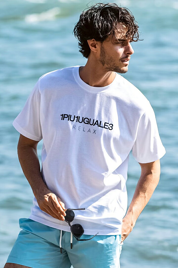 Rakuten - 【10%OFFセール】1piu1uguale3 RELAX ウノピゥウノウグァーレトレ リラックス リバースロゴ半袖Tシャツ{-BFS}