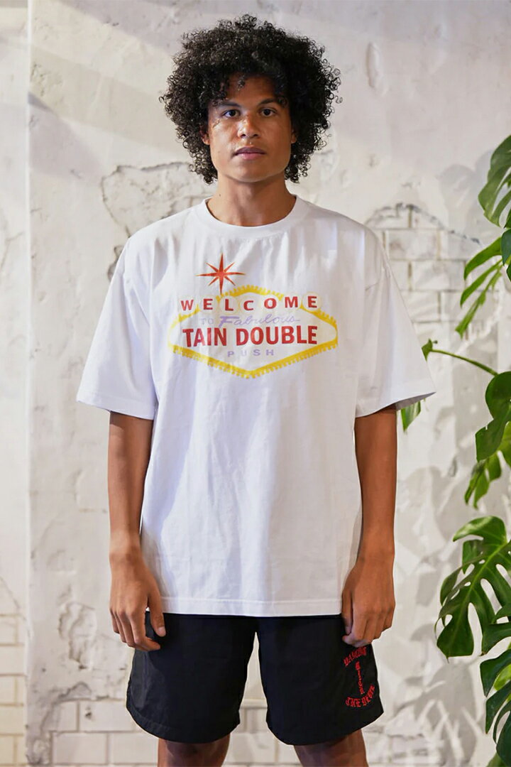 TAIN DOUBLE PUSH タインダブルプッシュ WELCOME SHORT SLEEVE T-SHIRTS{-BES}