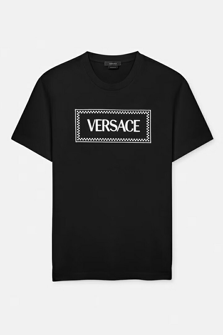 大人気デザイン VERSACE 刺繍ロゴTシャツ 楽天市場】versace(柄刺繍)(Tシャツ・カットソー|トップス