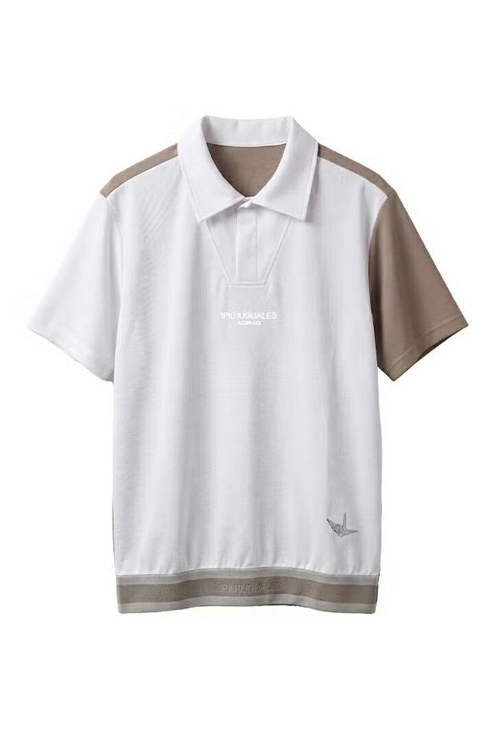 Rakuten - 1PIU1UGUALE3 GOLF ウノピゥウノウグァーレトレ ゴルフ ADP GOLF HEM TAPE RETRO SPORT POLO{E-}{-BFS}