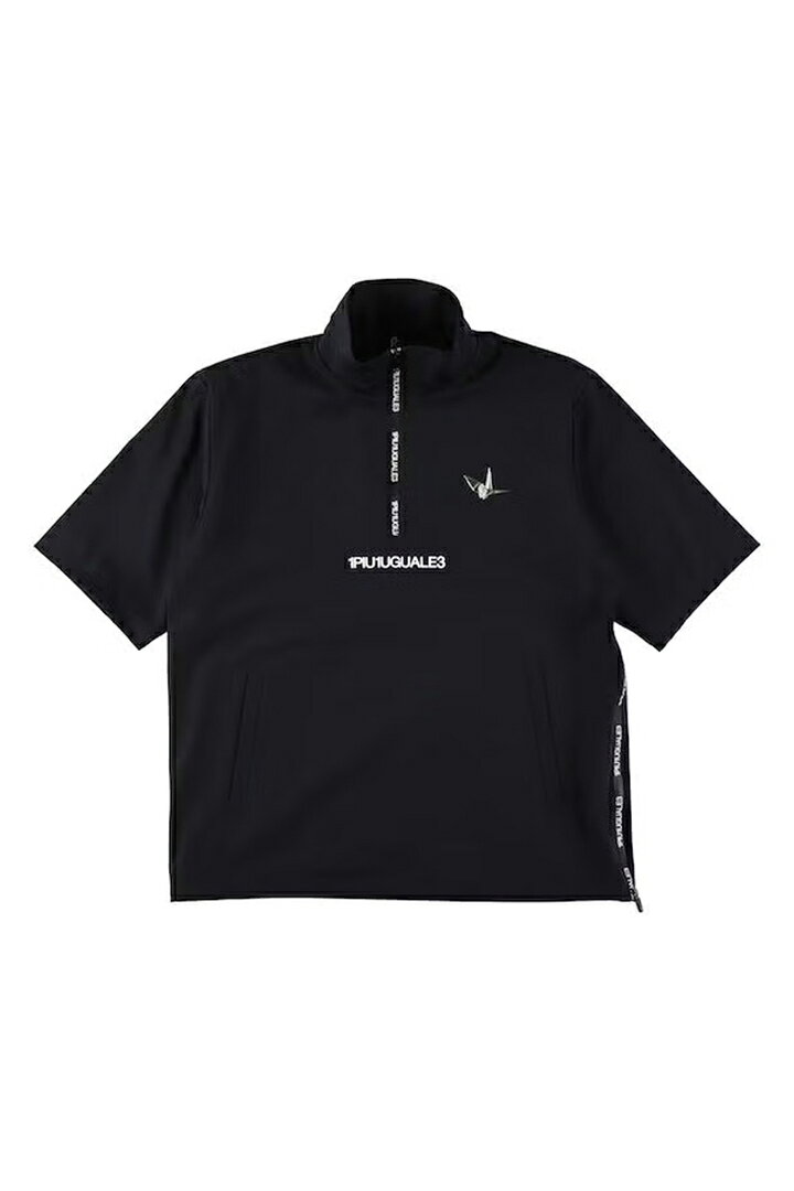 1PIU1UGUALE3 GOLF ウノピゥウノウグァーレトレ ゴルフ WP S/S HALF ZIP{-BFS}