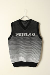 【ポイント10倍】1PIU1UGUALE3 GOLF ウノピゥウノウグァーレトレ ゴルフ KNIT VEST GRADATION{-BCS}ウノピュ