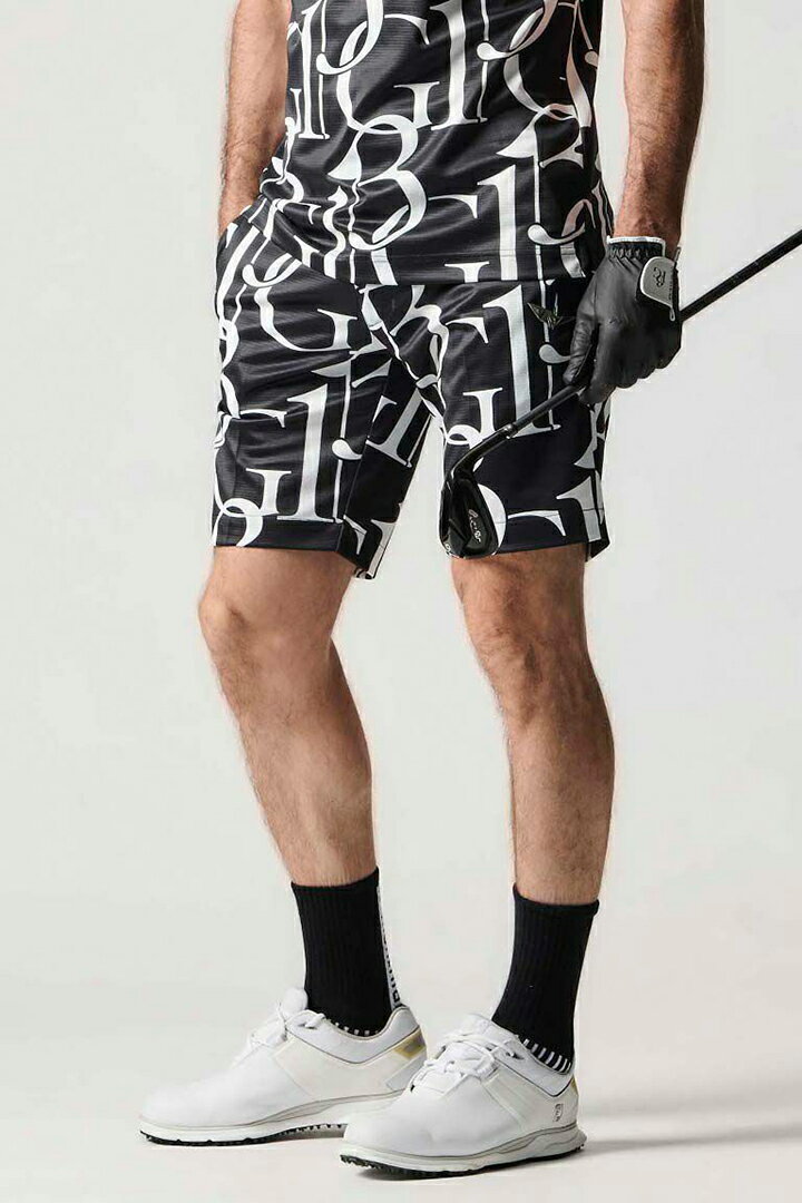 1piu1uguale3 GOLF ミックスロゴ ハーフパンツ IV 1PIU1UGUALE3 RELAX ウノピゥウノウグァーレトレ 3ロゴビッグ