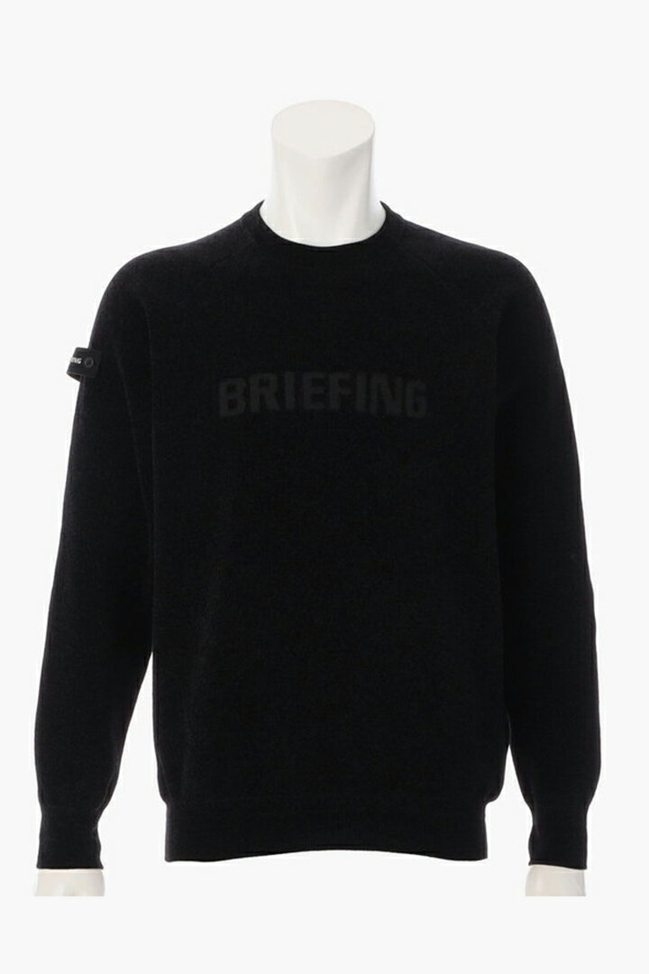 【20%OFFセール】ブリーフィング ゴルフ BRIEFING MEN’S MOLE YARN LOGO CREWNECK KNIT{-BEA}