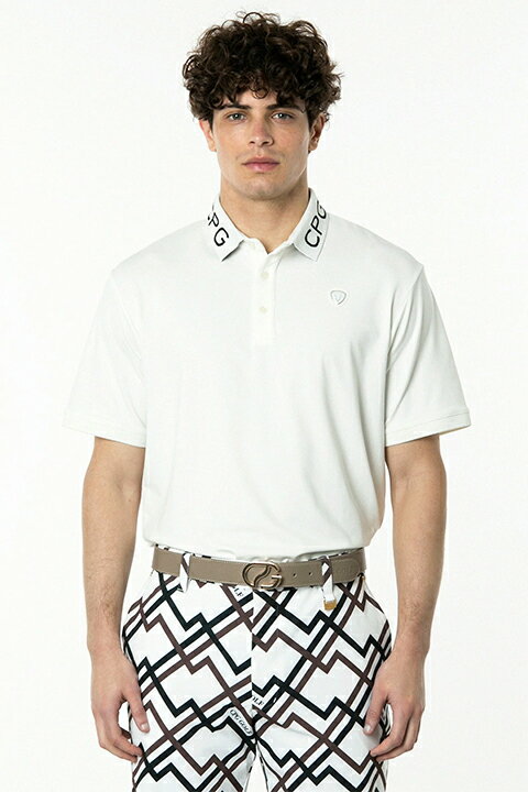 メーカー希望小売価格はメーカー商品タグに基づいて掲載していますCPG GOLF シーピージーゴルフ 衿ロゴポロSS（ショートスリーブ） ■ブランド CPG GOLF シーピージーゴルフ ■特徴 2WAYストレッチ、UVカット、接触冷感衿リブにロゴJG（ジャガード入り）、上質で上品、そしてスポーティーな大人のポロシャツ。 ■サイズ M(2)（着丈69cm／肩幅44cm／身幅53cm／袖丈23.15cm／裾幅53cm） L(3)（着丈71cm／肩幅45cm／身幅55cm／袖丈23.5cm／裾幅55cm） XL(4)（着丈73cm／肩幅46.5cm／身幅57.5cm／袖丈23.85cm／裾幅57.5cm） XXL(5)（着丈75cm／肩幅48cm／身幅60cm／袖丈24.2cm／裾幅60cm） ※上記サイズスペックはメーカー案内値です ■カラー WHITE ■素材 本体：ポリエステル95％ポリウレタン5％、リブ部分：ポリエステル100％ ■ご注意 掲載画像の他に詳細画像をご希望の際は上記のお問い合わせボタンよりお申し付けくださいませ。色々な角度の画像をご用意させていただきます。 →　商品についてのご注意事項 →　セール商品・クーポンご利用注文 についての規約