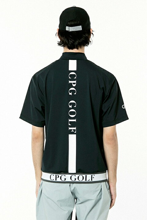 【周年記念24%OFF】CPG GOLF シーピージーゴルフ 裾JQテープ付きモックネックSS{-BDS}