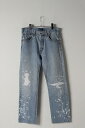 Jeanie Blue ジーニーブルー Cut-off Denim White Paint & Repair{-BES}JB006 デニム ジーンズ リーバイス...
