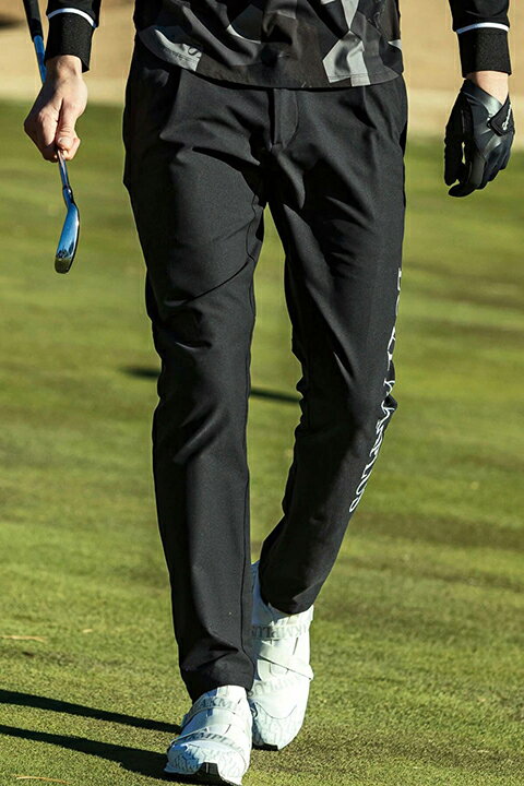 【20%OFFセール】LUXEAKMPLUS リュクスエイケイエムプラス ゴルフ サイドロゴグラフェンストレッチロングパンツ{-BDA}