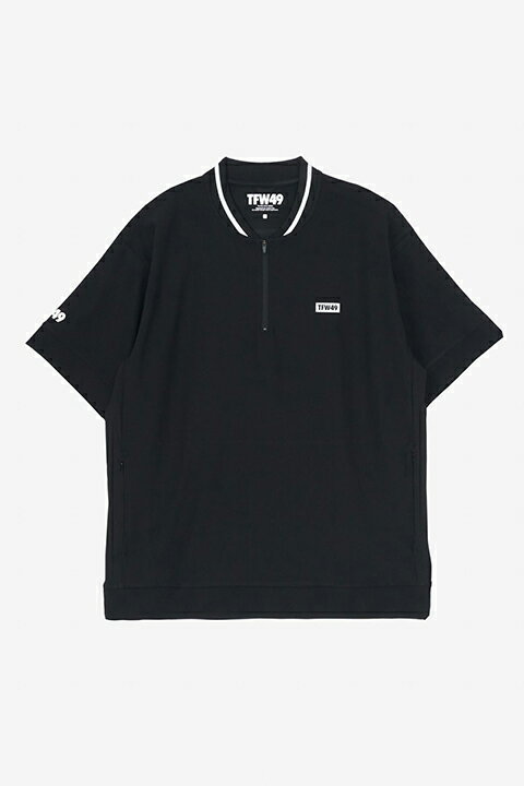 【10%OFF】【24SS新作】TFW49 ティーエフダブリューフォーティーナイン RELAX COLLAR LESS HALF ZIP POLO{-BDS}