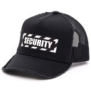 【正規品】YOSHINORI KOTAKE DESIGN ヨシノリコタケ 畜光刺繍 YKD-SECURITY BLK/BLK{-BCA}帽子 キャップ トラッカー ベースボール メンズ レディース ユニセックス 男子 女子 男女兼用 おしゃれ かっこいい プレゼント 春 夏 秋 冬 深め メッシュ ブランド 人気色 黒 白 444