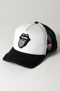 【正規品】YOSHINORI KOTAKE DESIGN ヨシノリコタケ メッシュキャップ ローリングストーンズデザイン YK3DE-RS444 BLK/WHT BLK BLK/WHT{-BES}