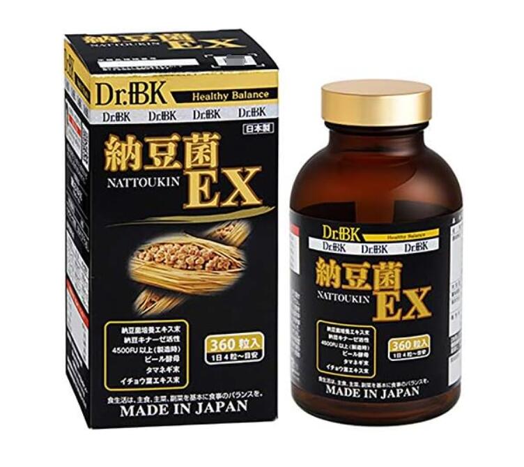 即納　Dr.+BK 納豆菌 EX 野口医学研究所 （3か月分）