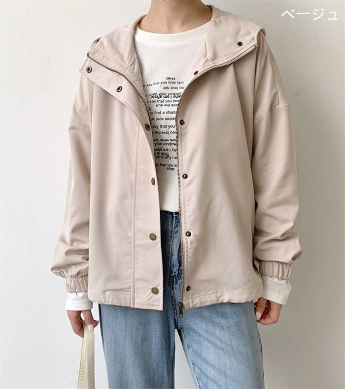 Misskirtのジャケット コート レディース 新作 無地 長袖 フード付き アウター トップス デザイン感 前開き 羽織り ゆったり 春 秋 ロング 秋服 春服 ライトアウター カジュアル シンプル おしゃれ 体型カバー 大人 通勤 OL オフィス 20代 30代 40代 50代 着回し 可愛い 送料無料｜アングル3