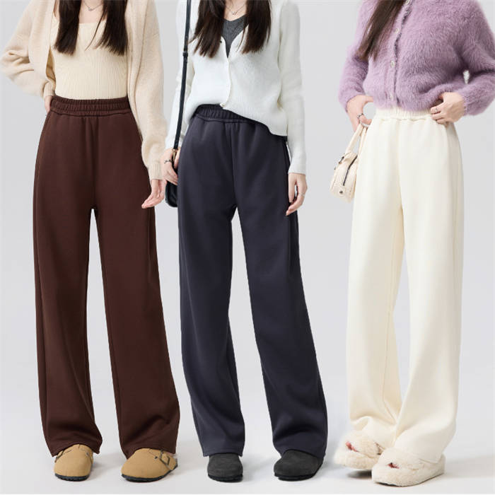 Rakuten - 裏起毛 パンツ ワイドパンツ レディース 裏ボア 厚手 無地 ストレートパンツ ロングパンツ ロング ウエストゴム 体型カバー ハイウエスト ボトムス ポケット 春 秋 冬 着痩せ 長ズボン お洒落 ゆったり 着回し カジュアル 美脚 大人 通勤 OL オフィス 防寒 暖か 送料無料