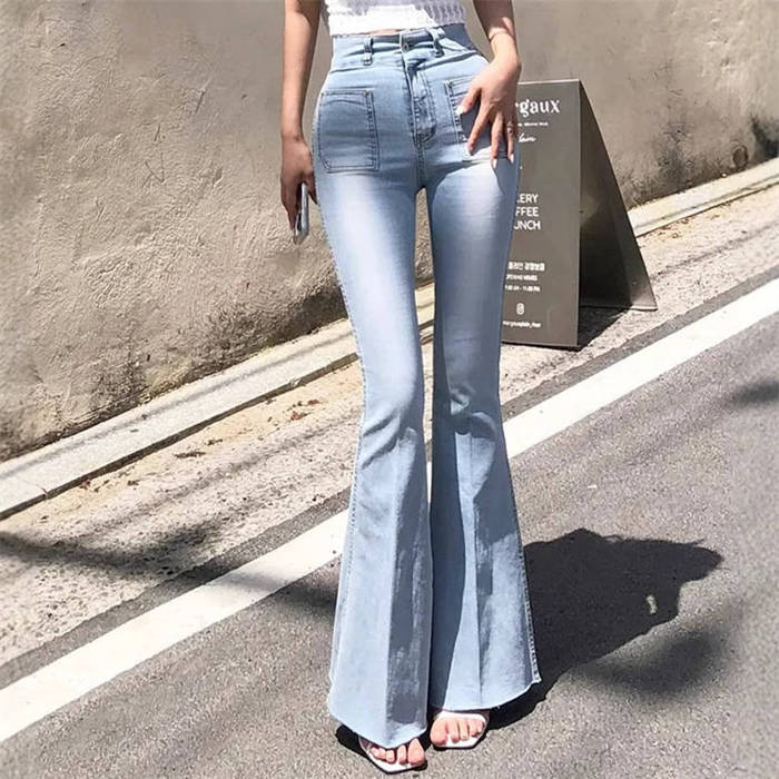 デニム パンツ 綿 ベルボトム レディース 新作 無地 デニムパンツ ブーツカットパンツ ロングパンツ ボトムス デザイン感 ハイウエスト ポケット 長ズボン 美脚 体型カバー ストリート 着痩せ レトロ お洒落 カジュアル 春 秋 大人 通勤 OL オフィス 着回し 送料無料 2